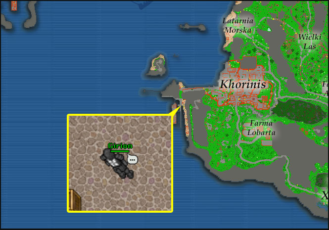 Lokacja na mapie: Girion (Khorinis – Przed statkiem)
