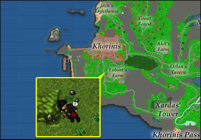 Lokacja na mapie: Greg (Wyspa Khorinis – Przed miastem)